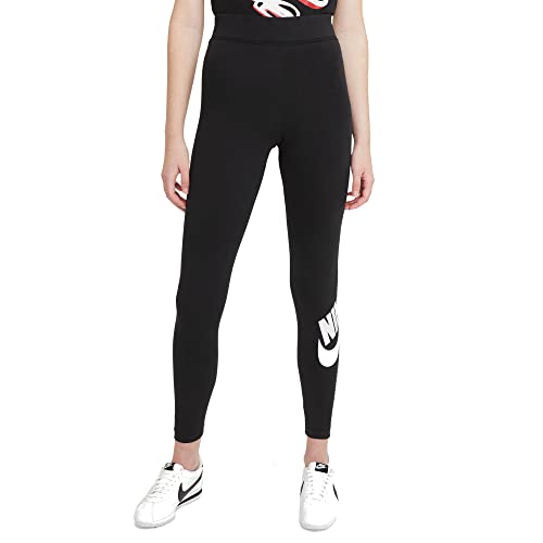 Nike Damen W NSW ESSNTL LGGNG Futura HR Leggings, Black/(White), M