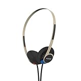 Koss KPH40 Utility On-Ear-Kopfhörer, abnehmbares austauschbares Kabelsystem, ultraleichtes Design (Rhythmus Beige)