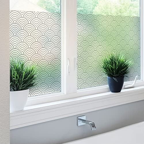 Fensterfolie, Blickdicht, Motiv: Evental Deko – Aufkleber für Fenster & Duschtür – 40 x 200 cm