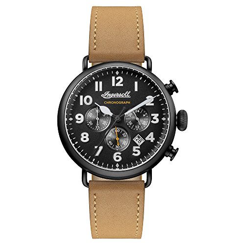 Ingersoll Herren Analog Quarz Uhr mit Leder Armband I03502