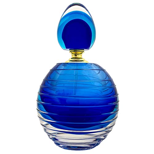 aubaho Geschliffener Glas Flakon Murano-Antik-Stil Glasstab Parfum Parfumflakon Flacon Parfümzerstäuber