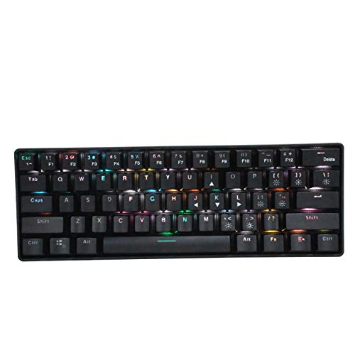Kabelgebundene Tastatur, YK600 2.4G Empfänger Ergonomische Dual Mode RGB Gaming Mechanische Computertastatur, für Mobiltelefon, Fernseher, Laptop