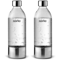 Aarke 2er-Pack PET-Wasserflasche für Carbonator 3, 800ml, Edelstahl