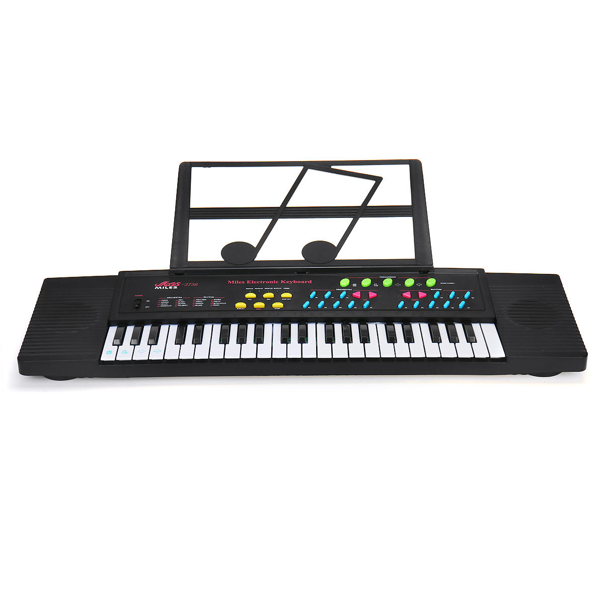 44 Tasten Digital E-Keyboard Klavier mit Mini-Mikrofon Notenständer für Kinder Musikaufklärung