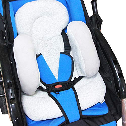 Eyand bequemer Babykinderwagen Sitzauflage Kissen - Newborn Spaziergänger Kissen, weiches Baby Kopf Körper ushion Pad Hilfe Erstellen für Tiny Baby in Autositz,Kinderwagen, Babytrage (Gray)