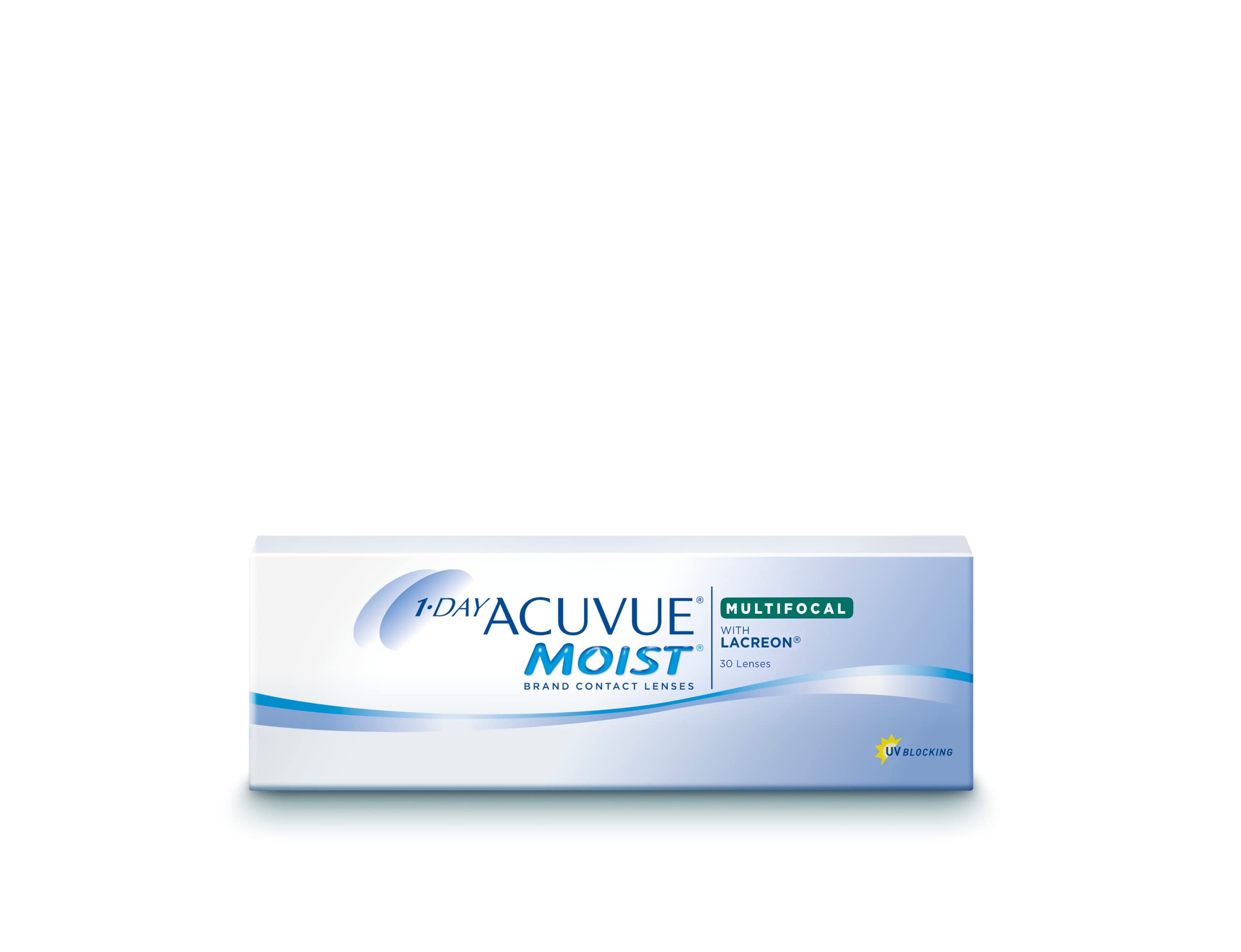 ACUVUE MOIST 1-DAY Multifocal Tageslinsen spenden Feuchtigkeit – Tageskontaktlinsen mit -2,5 dpt und BC 8.4 – UV Schutz & Komfortables Tragegefühl – 30 Linsen