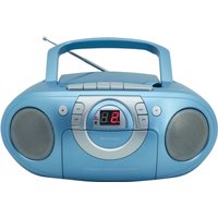 Soundmaster SCD5100BL Radio-Kassettenspieler mit CD-Spieler in blau