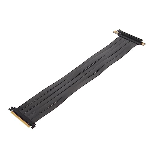 Bewinner PCIE 4.0 16x Extreme High Speed ​​Riser-Kabel, High Speed ​​PCIE Riser-Kabel 180 Grad, GPU-Erweiterungskarte für RX6900XT RX6800XT RTX3090ti (30cm)