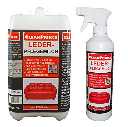 LEDER-PFLEGEMILCH 2,5 Liter Lederpflegemilch Lederbalsam Ledermilch Lotion Leder Auto Ledermöbel