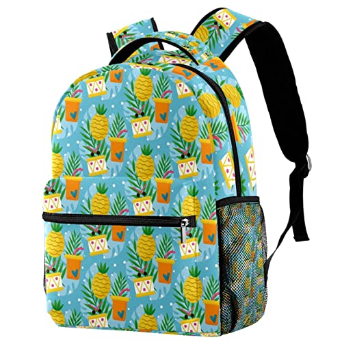 LAMPPE Rucksack für Jungen, Rucksäcke, Studenten-Büchertasche, Tagesrucksack, Schultertasche für Männer und Frauen, handbemalt, Sika-Hirsch, Rosenblume, #1628, 29cm*20cm*40cm, Schulranzen