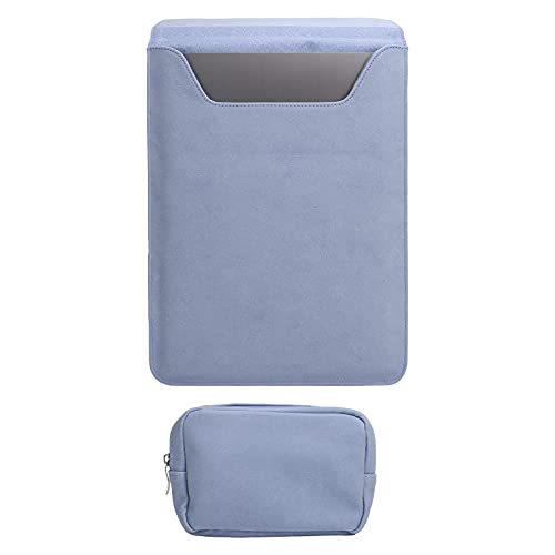 Festplatten-Schutzhülle, ausgezeichnete hochwertige PU-Ledermaterialien, weich und langlebig, Gute rutschfeste Performa Laptoptasche(Sapphire Blue)