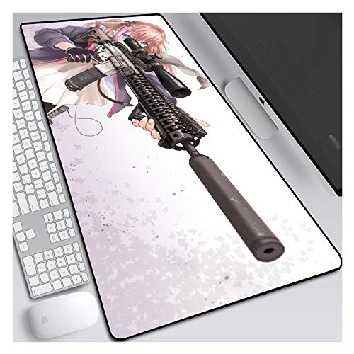 IGIRC Mauspad Girls Frontline 900X400mm Mauspad, Speed Gaming Mousepad, Erweitertes XXL großes Mousemat mit 3mm starker Basis, für Notebooks, PC, D
