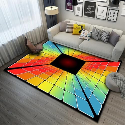 3D visuelle Effekte Teppich Fußmatten optische Täuschung Bereich Teppich rutschfeste waschbare Teppiche für Innenbereich Flur Haus Wohnzimmerdekor
