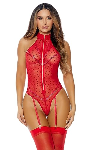 Forplay Eat Your Heart Out Dessous-Set Red L