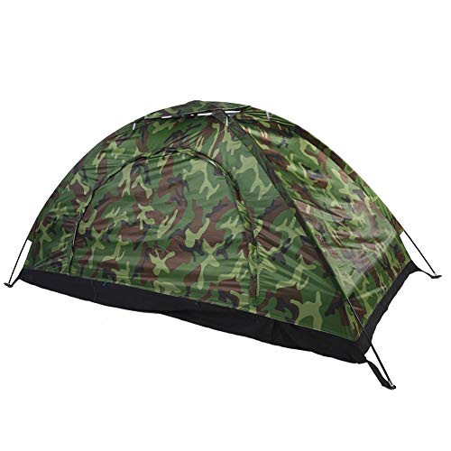 Jacksking Outdoor-Zelt, Tarnung UV-Schutz wasserdicht eine Person Beach Shelter Zelt Sun Canopy für Camping Wandern Angeln