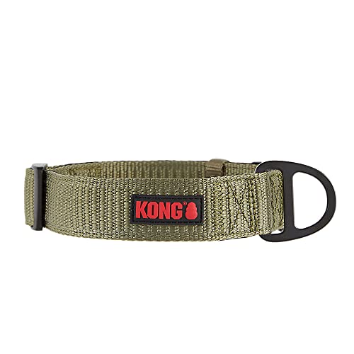KONG Max HD Hundehalsband, ultra-strapazierfähig, gepolstert, Neopren, Größe XL, Grün