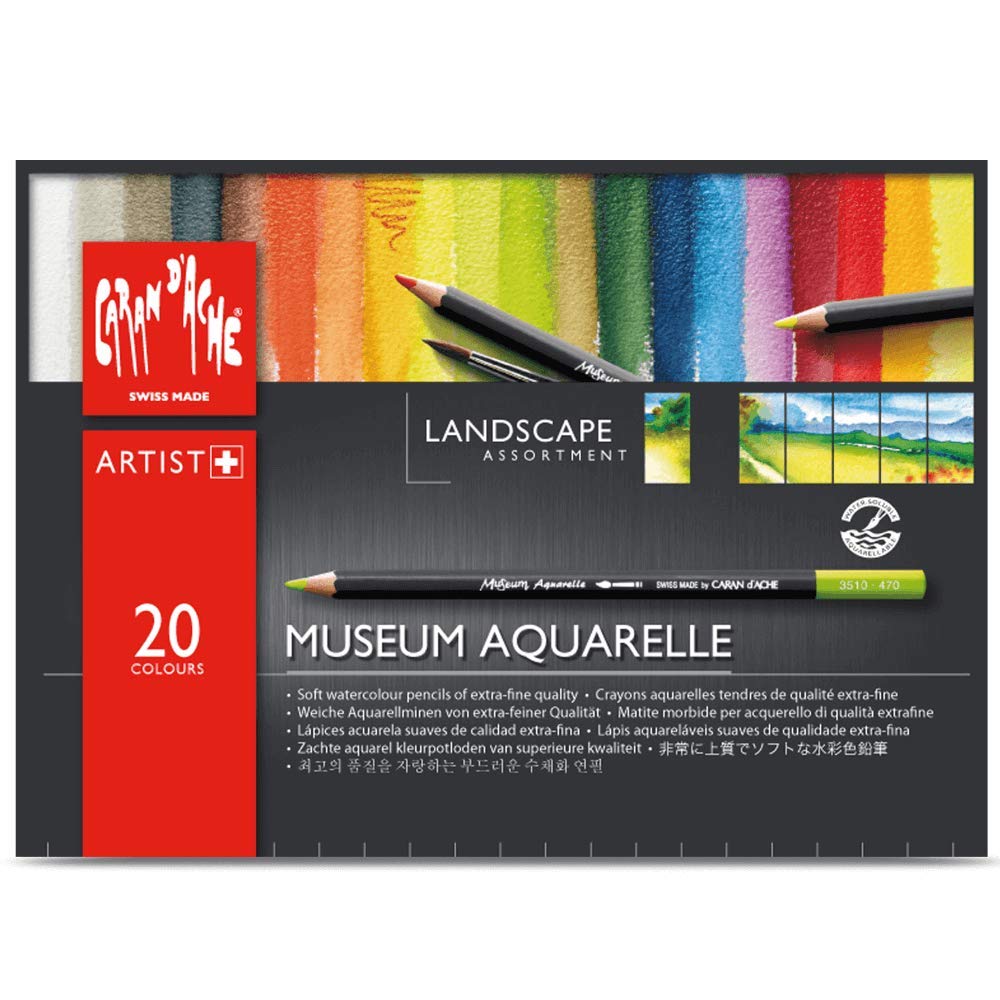 Caran d'Ache d´Ache 3510.420 Artist Museum Aquarell-Set 20 Stifte, Multi, Einheitsgröße