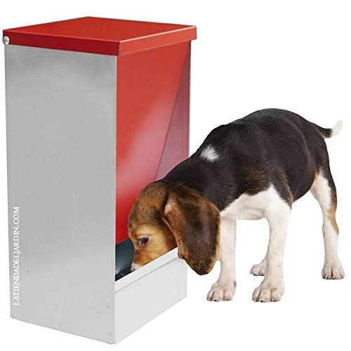 Suinga. FUTTERSPENDER für Hunde, Katzen und andere Haustiere. Fassungsvermögen von 27 Litern. 31x26x61 cm