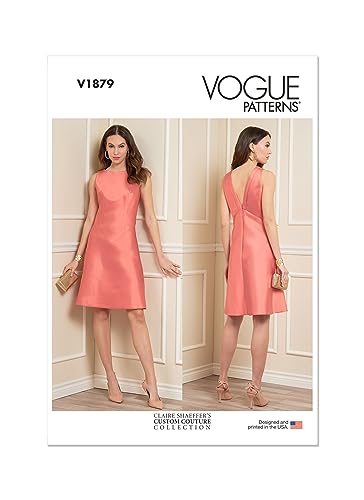 Vogue Patterns V1879A5 Damenkleid A5 (34-38-38-40)