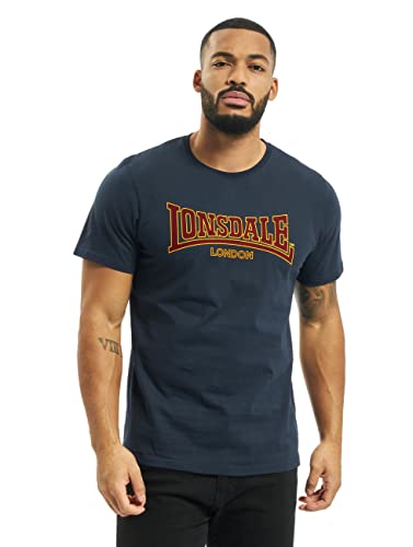 Lonsdale Herren Langarmshirt T-Shirt Classic Slimfit, Königsblau, XL