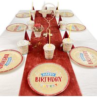My Happy Birthday Tischdeko Set bis 16 Gäste, 91-teilig
