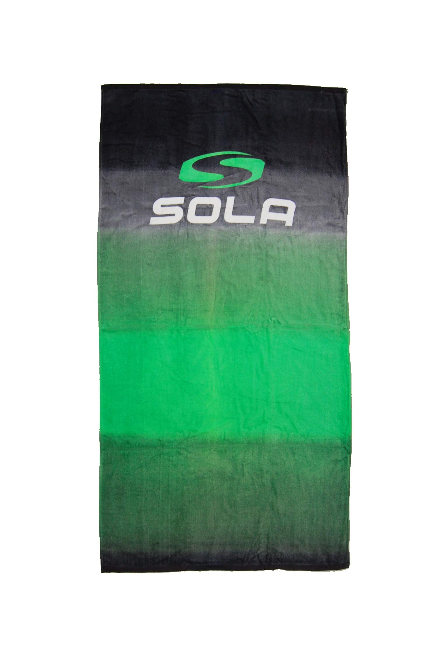Sola Towel Velourstuch, schwarz/grün, 75 x 150cm