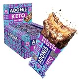 Adonis Keto Haselnuss Knusper & Kakaoriegel (16 Riegel) | Pflanzlich und ketofreundlich | 100 % natürlich | vegan | Proteinreich | Wenig Zucker, Kalorien und Kohlenhydrate zum Abnehmen | Ideal zum