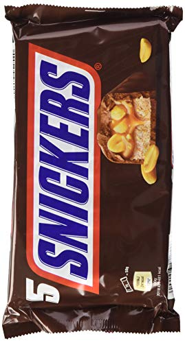 Snickers Schokoriegel | Erdnüsse, Karamell | Jeweils 5 Riegel in 17 Packungen (17 x 5 x 45 g)