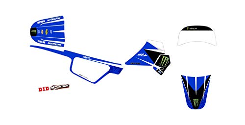 Kit Deco Moto Cross Yamaha PW 50 Replica Justin BARCIA Blau