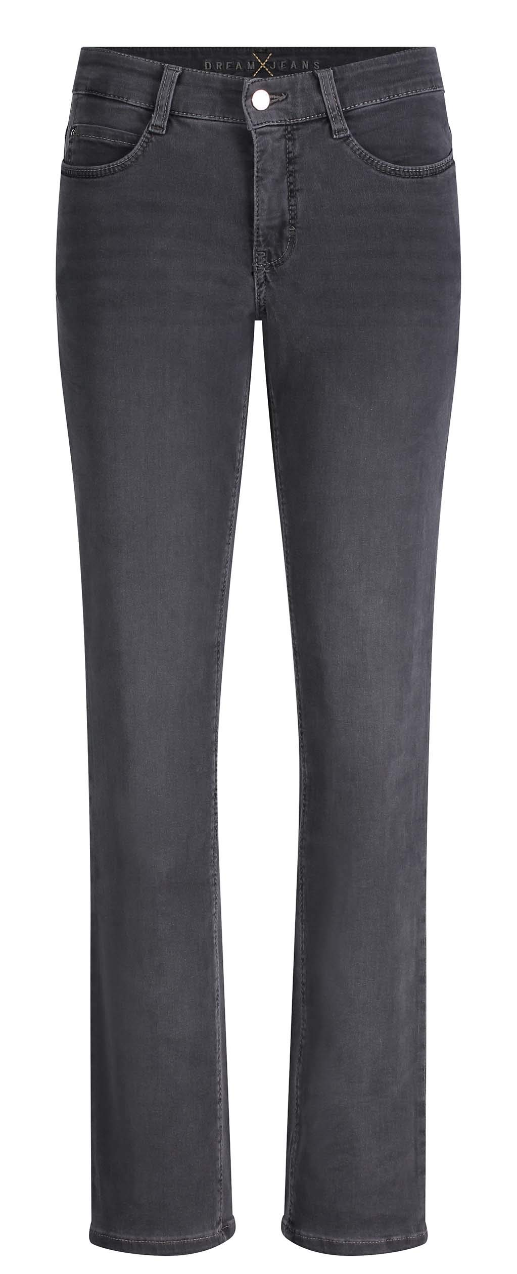 MAC Damen Straight Leg Jeanshose Dream, Grau (Dark Grey Used Wash D975), W34/L30