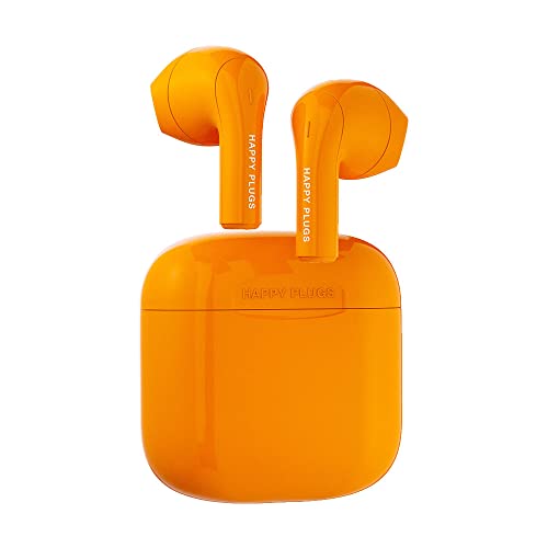 Happy Plugs Joy – Fashion Wireless Earphones - 12 Hours Battery Life - Iconic Colors - Sweatproof – Orange