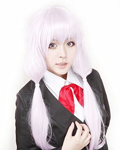 HOOLAZA Hellviolett Lange Lockige Wellenförmige Pony Cosplay Perücke Vocaloid 3 Yuzuki Yukari Cosplay Perücke(EINWEG)