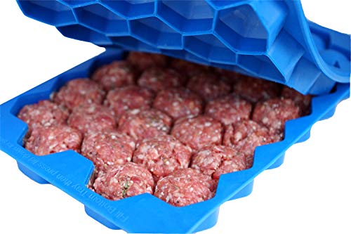 Shape+Store 1 oz Maker Meatball Master-32 Fleischbällchenformer Fleischbällchenherstellungswerkzeug, Kunststoff, dunkelblau