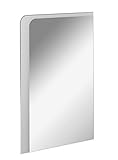 FACKELMANN LED Spiegel Milano 55 / Wandspiegel mit Design-LED-Beleuchtung/Maße (B x H x T): ca. 55 x 80 x 3 cm/Lichtfarbe: Kaltweiß/Leistung: 11,8 Watt/Badspiegel mit austauschbaren LEDs