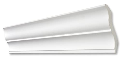 DECOSA Zierprofil S110 SVENJA, weiß, 10 Leisten à 2 m Länge, 95 x 95 mm