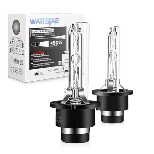 wattstar Ersatzlampe, D2S 6000K, Scheinwerfer, OEM-Qualität, 35W HID-Scheinwerfer, Xenonlampen (2er-Pack) ………