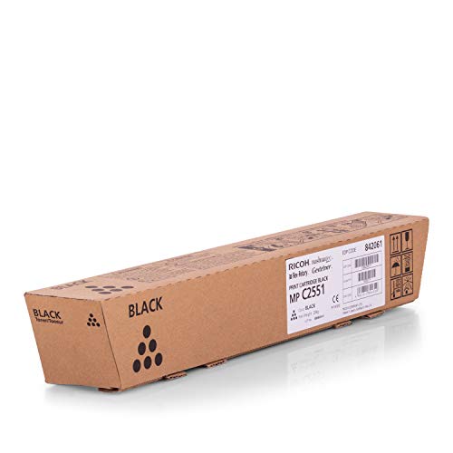 Ricoh MPC2051 Black Toner für Laserdrucker 10000páginas schwarz - Tonerpatrone (Patrone, schwarz, laser, Ricoh Aficio C2051/C2551, Schwarz, 5 - 35 °C)