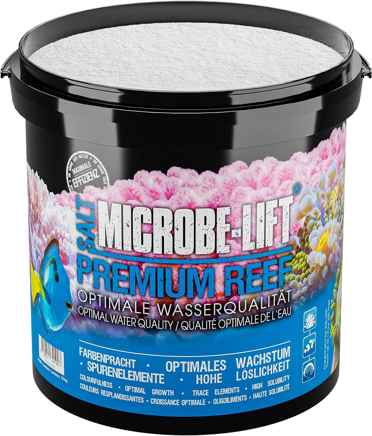 MICROBE-LIFT Premium Reef Salt - 10 kg - Qualitäts-Meersalz für optimale Korallenpflege in Meerwasseraquarien, schnell löslich, unterstützt langfristiges Korallenwachstum und Gesundheit.