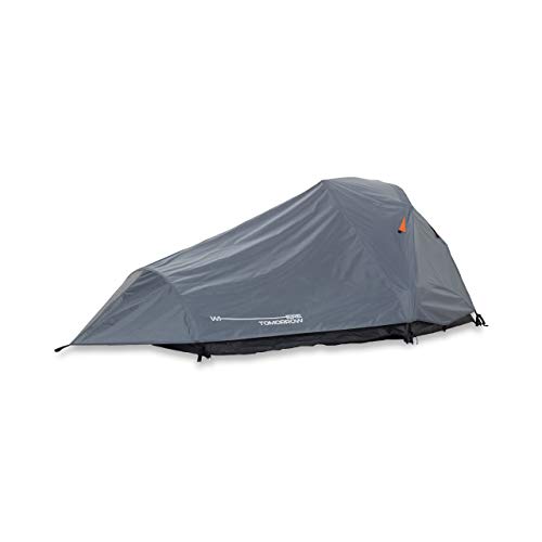 Lumaland Where Tomorrow 2-Personen-Kompakt-Zelt - Pop Up Wurfzelt Trekkingzelt - 245x160x95 cm - Camping Festival - Ultraleicht, wasserdicht, robust - Grau