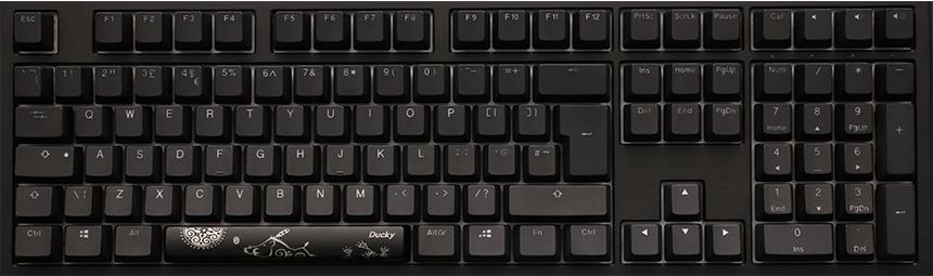 Ducky Kompatibel mit Shine 7 PBT Gaming Tastatur, MX-Red, RGB LED – Blackout
