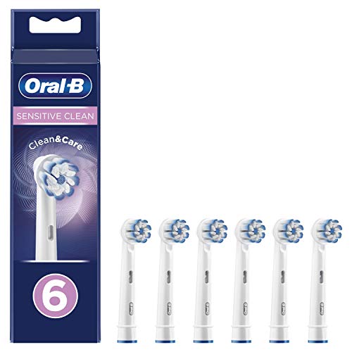 Oral-B Clean and Care Sensitive Clean Ersatz-Zahnbürstenkopf, 6 Stück