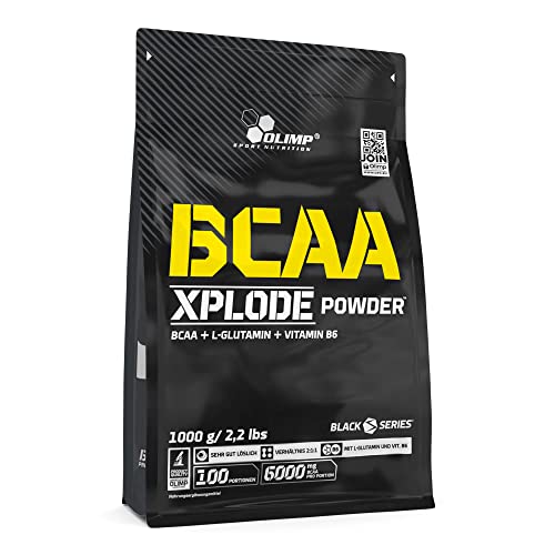 Olimp BCAA Xplode Powder | Aminosäuren-Pulver mit L-Glutamin und Vitamin B6 | Cola Geschmack | 100 Portionen | 1 kg