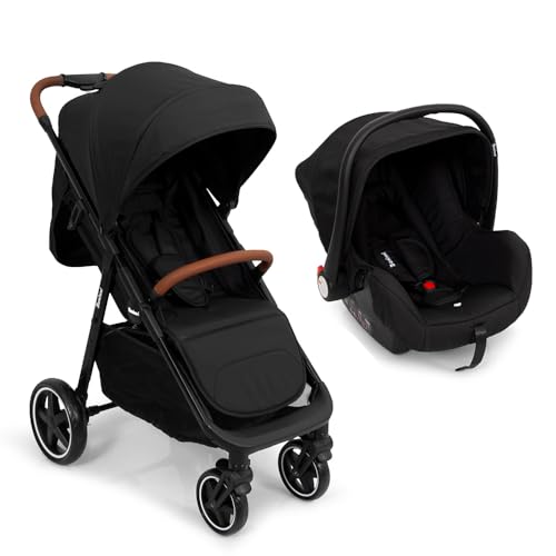 Baninni Ditta 2-in-1 Kinderwagen mit Multi-Stand, Schwarz