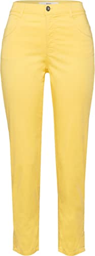 BRAX Damen Style Mary Ultralight Cotton 5-pocket Hose, Banana, 36W / 32L EU