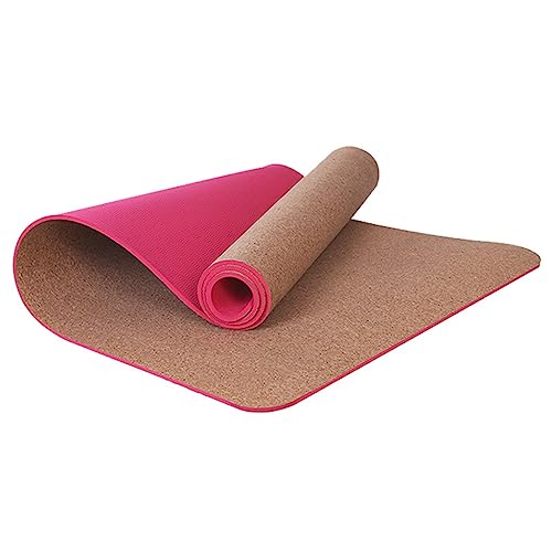 Kork-Yogamatte, rutschfeste Gymnastikmatte, nachhaltig, weich, langlebig, leicht, Yoga-Kniepolster für Hot Yoga und Outdoor-Indoor-Yoga