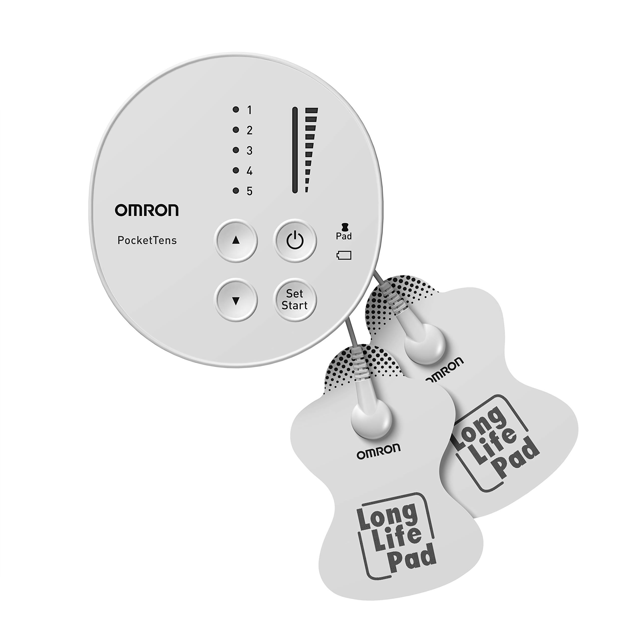 OMRON PocketTens – leistungsstarkes, tragbares TENS-Gerät, das in die Handfläche passt