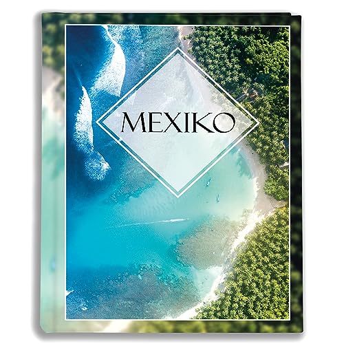 Urlaubsfotoalbum 10x15: Mexiko, Fototasche für Fotos, Taschen-Fotohalter für lose Blätter, Urlaub Mexiko, Handgemachte Fotoalbum