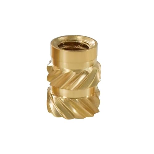 Aqxycvb Mellow Brass Hot Melt Inset Nuts Heizform Kupfergewinde 3D-Druckerteile SL-Typ Double Twill Rändeleinspritzung (Color : M4, Size : 1000PCS)