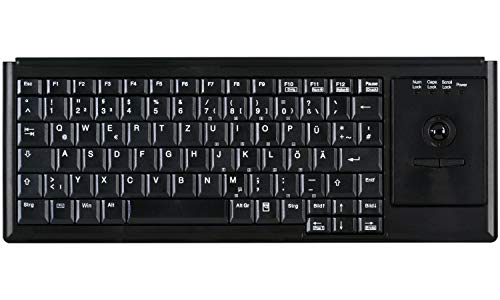Active Key AK-4400-T IndustrialKey USB-Tastatur Deutsch, QWERTZ, Windows® Schwarz Integrierter Trackball