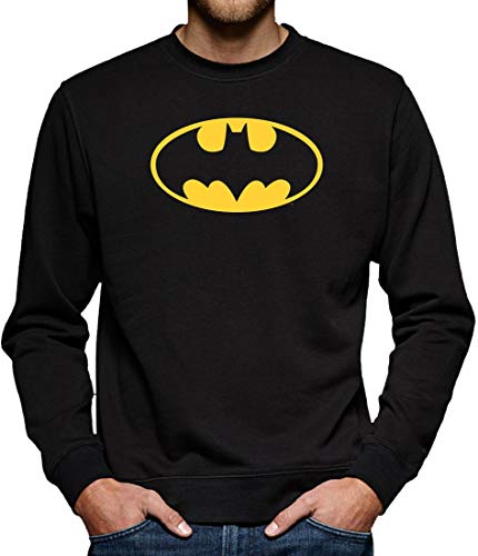 Batman Logo Sweatshirt Pullover Herren S Schwarz